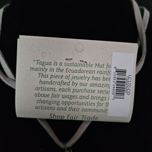 Tagua nut sustainable fair trade necklace